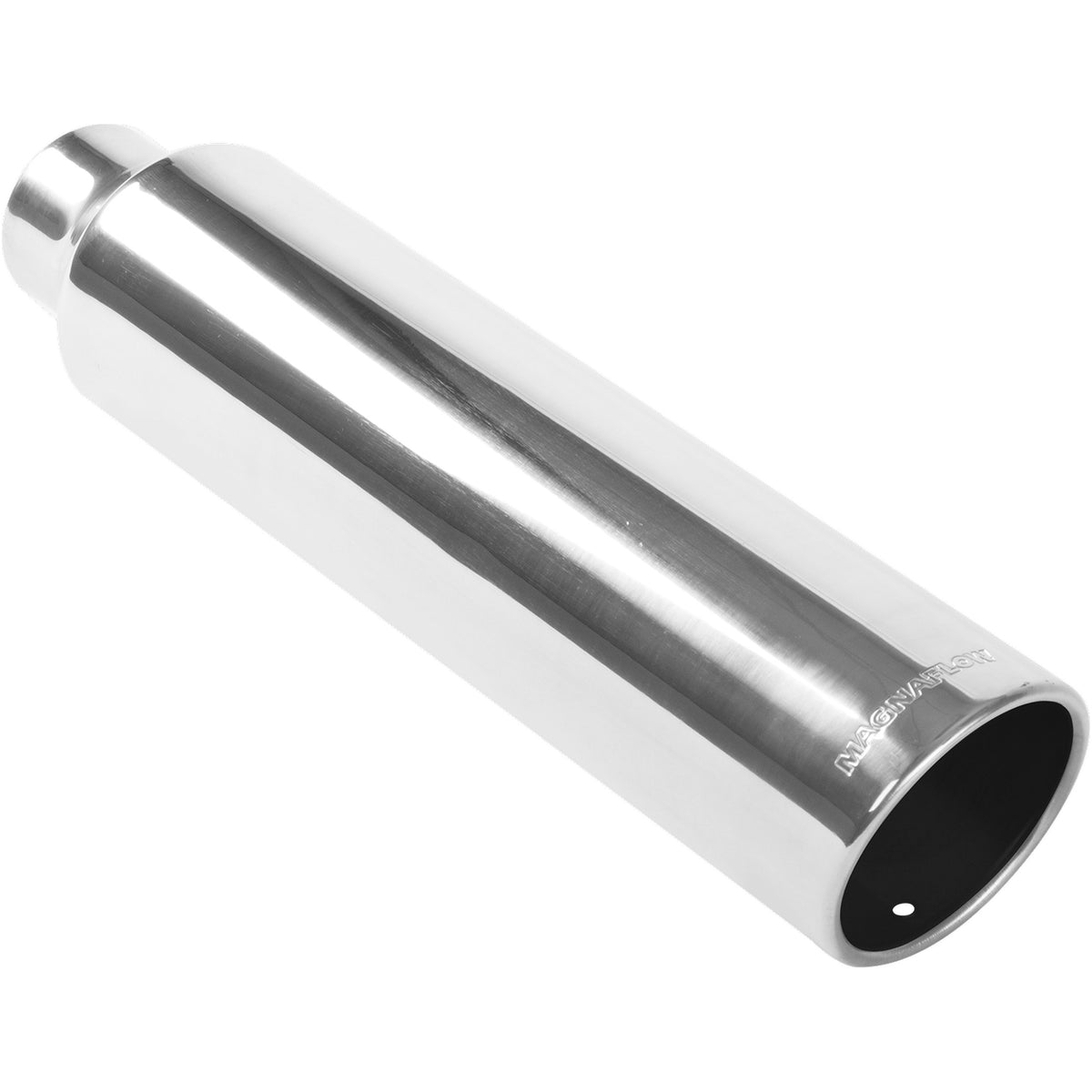 Polished stainless steel exhaust tail pipe tip from MagnaFlow Exhaust Products part number 35117