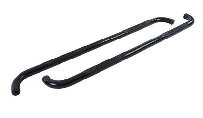 Black mild steel step nerf bar kit with mounting hardware from Big Country part number 370451