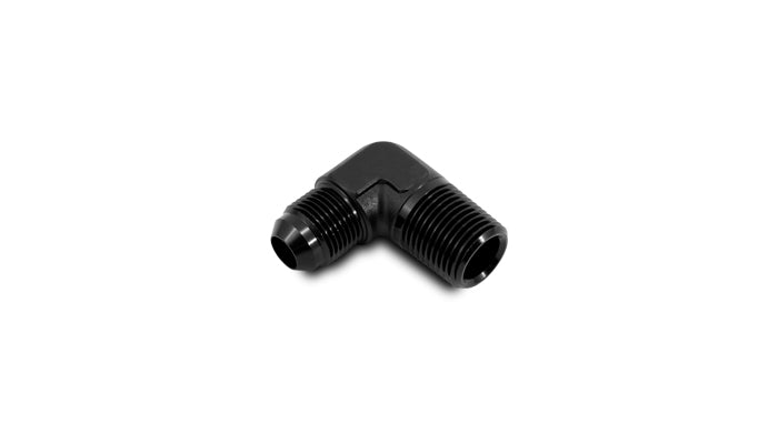 Black anodized 6061 aluminum an fitting from Vibrant Performance part number 10251A