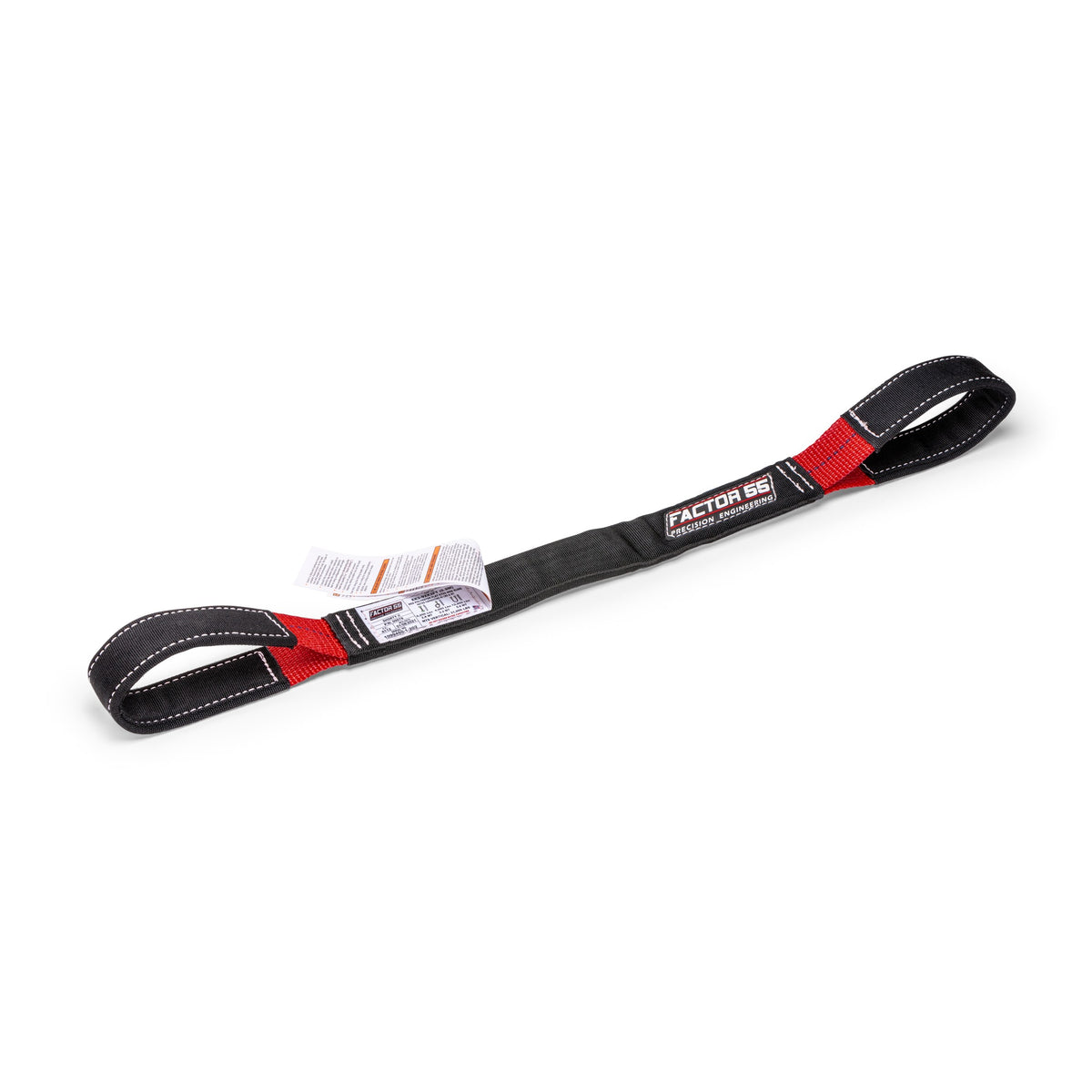 Red low stretch polyester tow strap from Factor 55 part number 00078