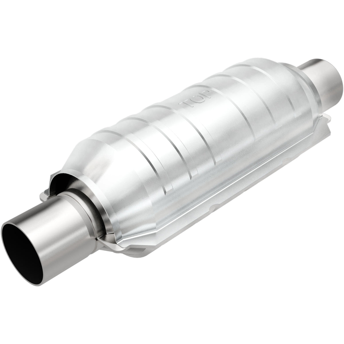 Stainless stainless steel catalytic converter from MagnaFlow Exhaust Products part number 418005
