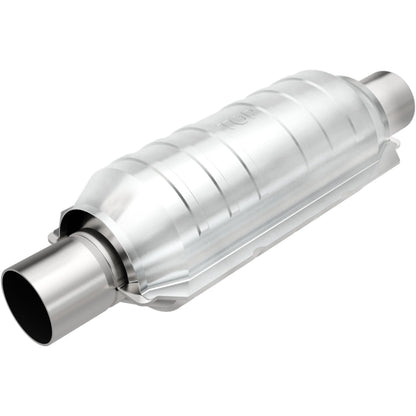 Stainless stainless steel catalytic converter from MagnaFlow Exhaust Products part number 418005
