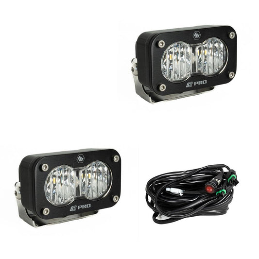 Black auxiliary light with mounting hardware from Baja Designs part number 487805