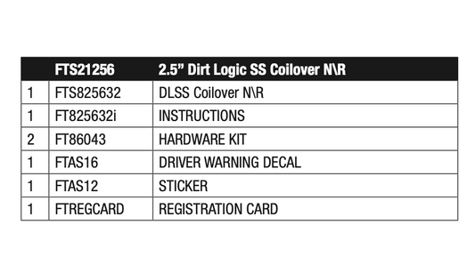 Suspension Shock Absorber from Fabtech part number FTS21256