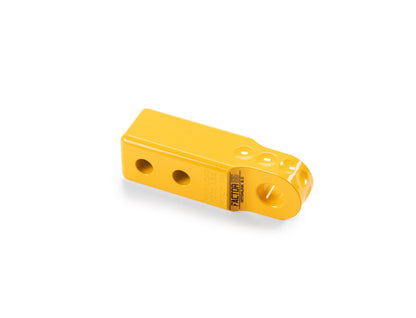 Yellow powdercoat 6061 aluminum trailer hitch d-ring mount from Factor 55 part number 00020-03