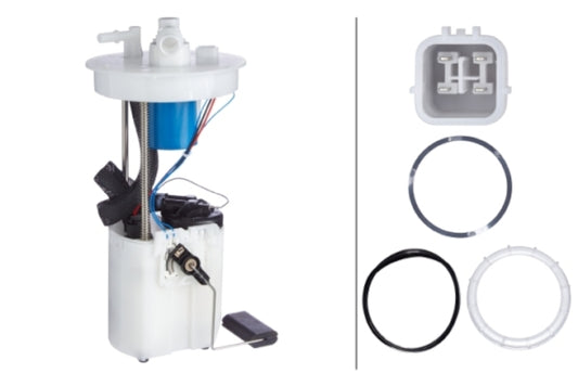 Fuel Pump and Sender Assembly with mounting hardware from Hella part number 358302661
