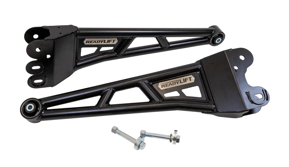 Color radius arm with mounting hardware from ReadyLift part number 77-27400