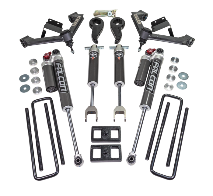 Black steel suspension lift kit from ReadyLift part number 62-30360