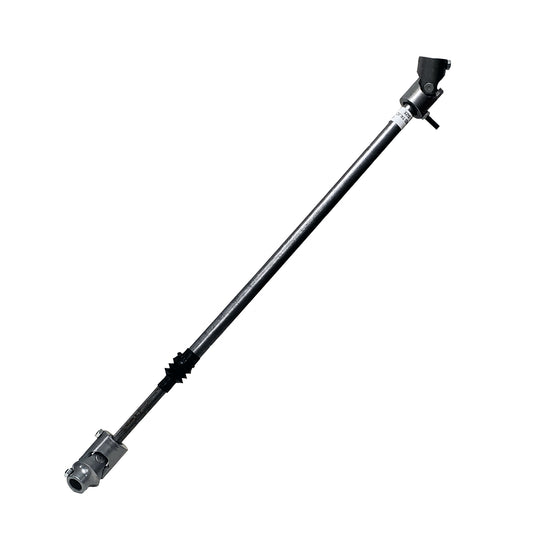 Natural steel steering shaft with mounting hardware from Borgeson part number 000980