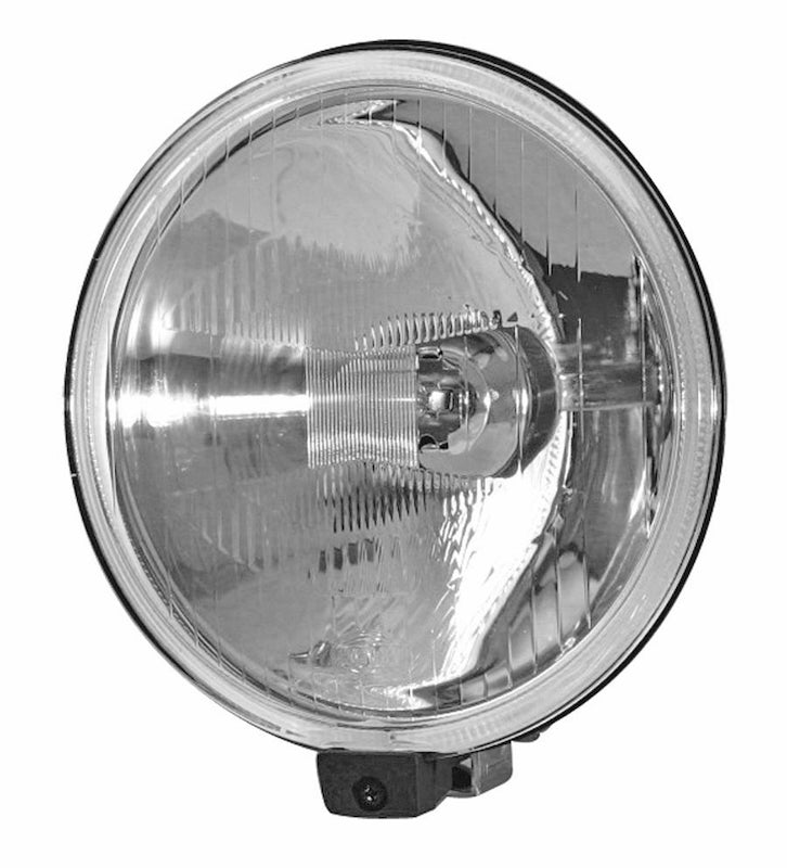 Clear driving light with mounting hardware from Hella part number 005750411