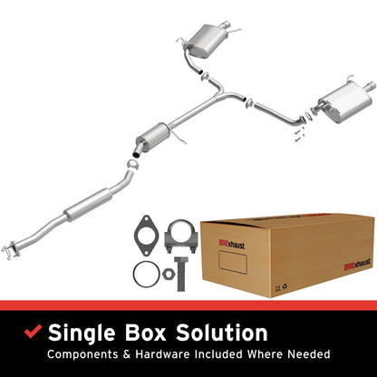 Satin exhaust system kit from BRExhaust part number 106-0148