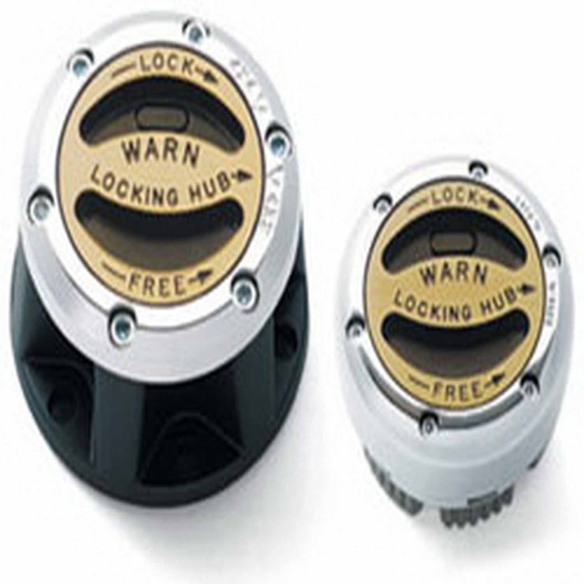 Chrome locking hub from Warn part number 20990