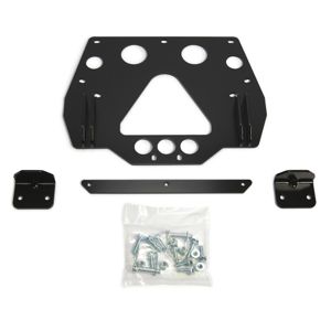 Black snow plow mount from Warn part number 95848