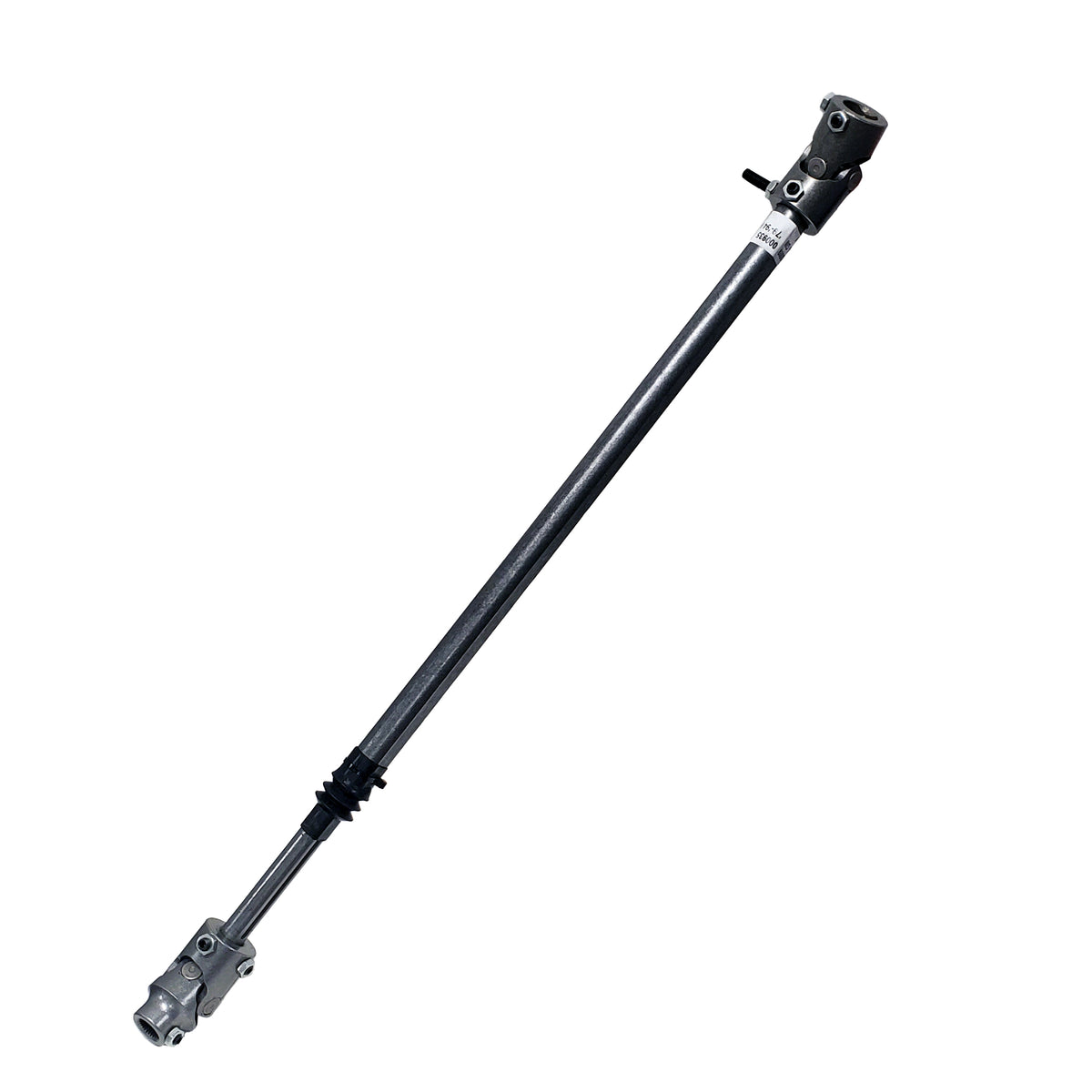 Natural steel steering shaft with mounting hardware from Borgeson part number 000935