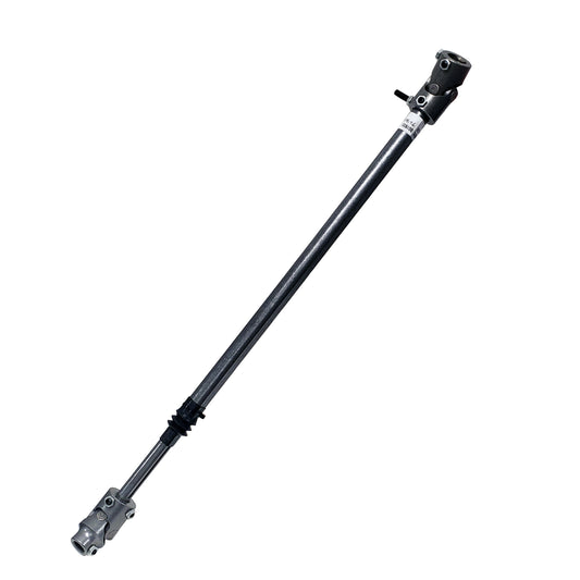 Natural steel steering shaft with mounting hardware from Borgeson part number 000935