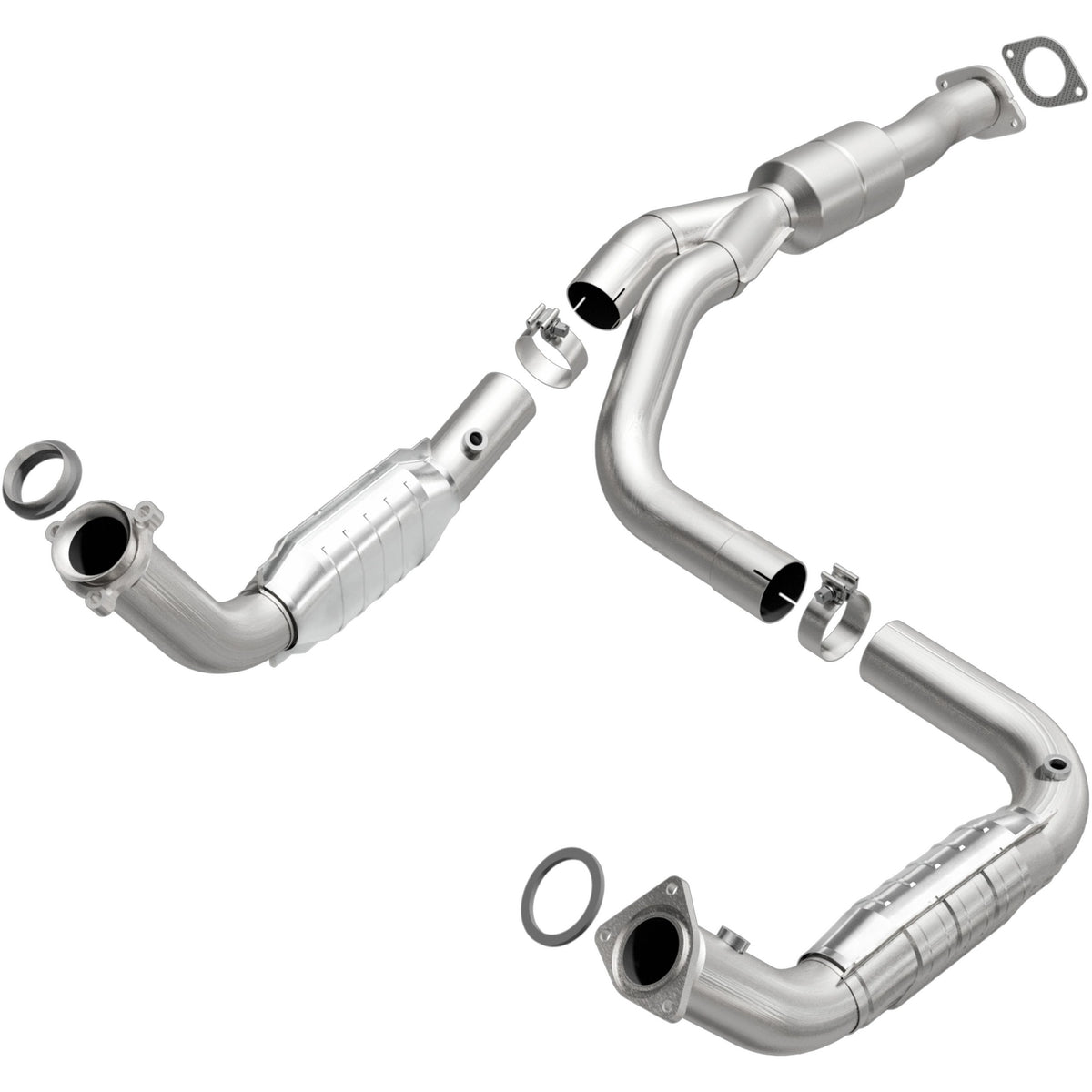 Stainless stainless steel catalytic converter from MagnaFlow Exhaust Products part number 52113