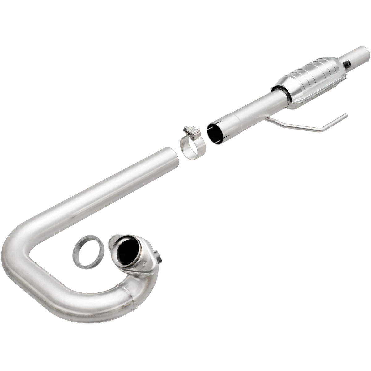 Stainless stainless steel catalytic converter from MagnaFlow Exhaust Products part number 23227