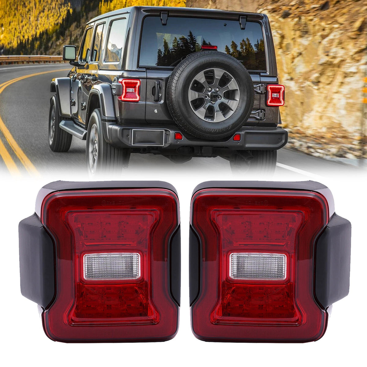 Smoked lens tail light set from AMERICAN MODIFIED part number AMJPCA03309