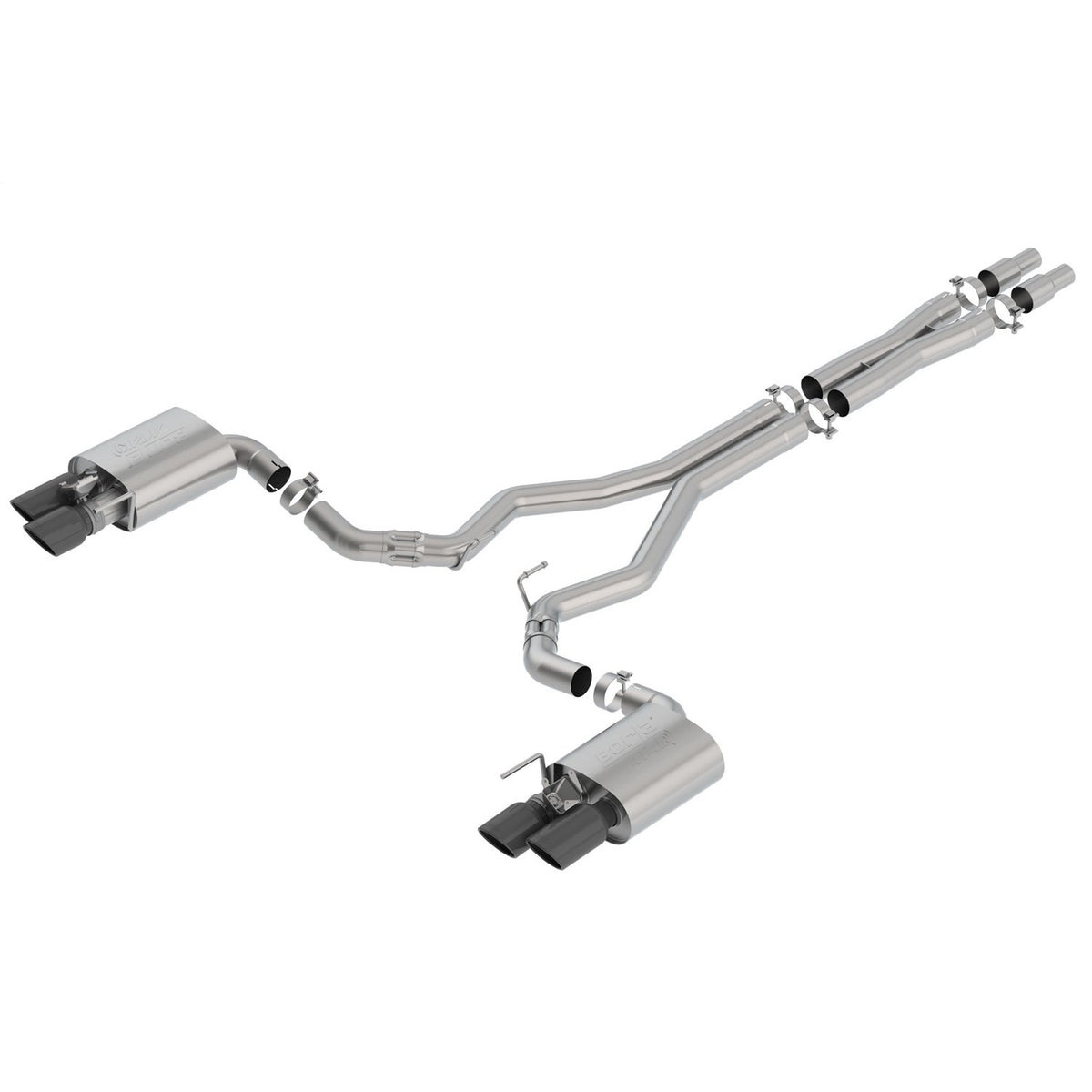 T-304 stainless steel exhaust system kit from Borla part number 140743BC