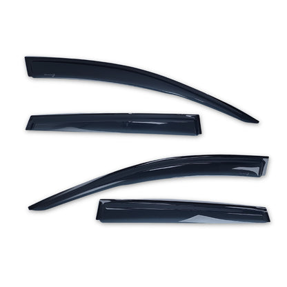 Smoke acrylic side window deflector with mounting hardware from TrailFX part number 4269H