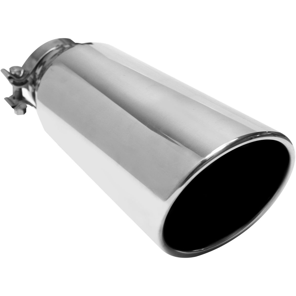 Polished stainless steel exhaust tail pipe tip from MagnaFlow Exhaust Products part number 35214