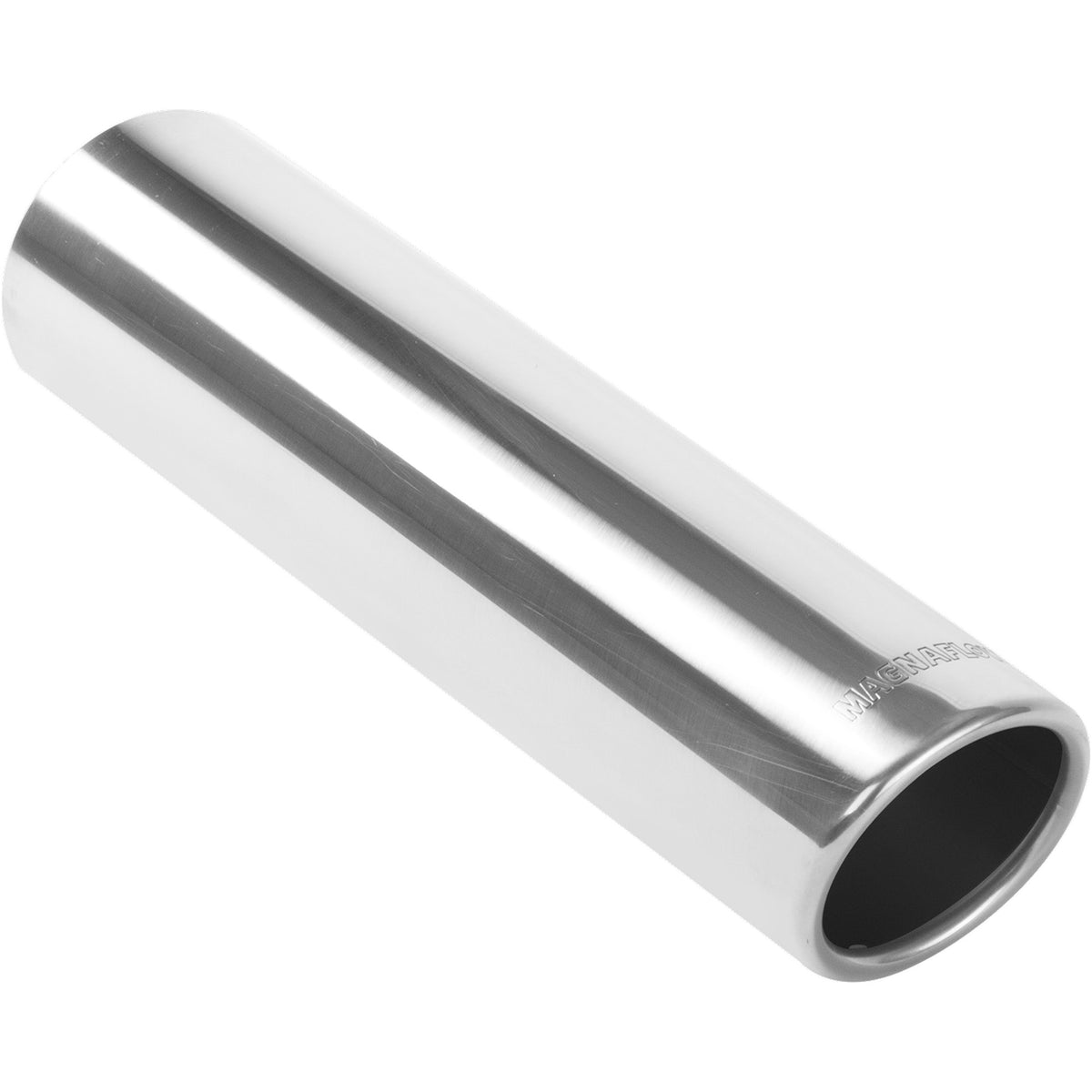 Polished stainless steel exhaust tail pipe tip from MagnaFlow Exhaust Products part number 35113