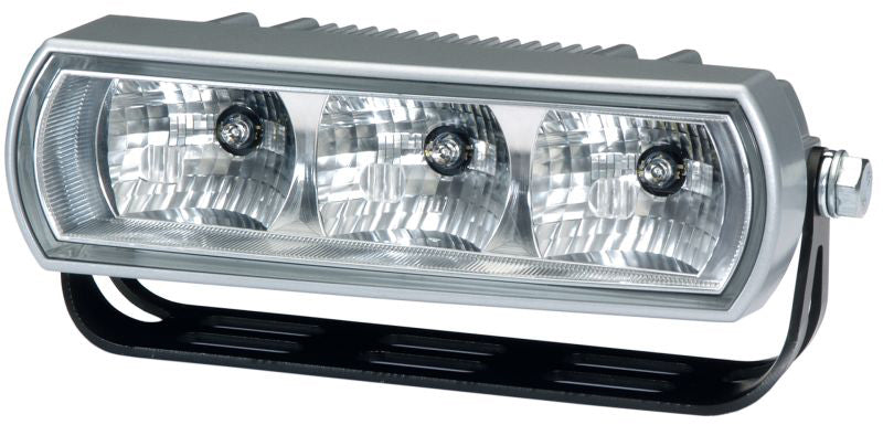 Crystal clear daytime running light with mounting hardware from Hella part number 009496801