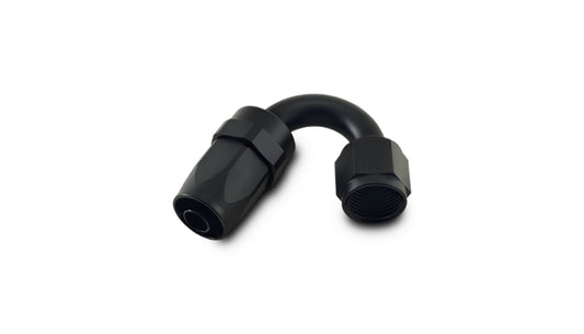 Black anodized 6061 aluminum an fitting from Vibrant Performance part number 21506