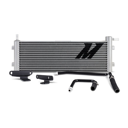 Natural aluminum automatic transmission oil cooler with mounting hardware from Mishimoto part number MMTC-RAM-10