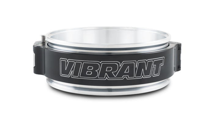 Black 6061 aluminum intercooler pipe clamp from Vibrant Performance part number 32520