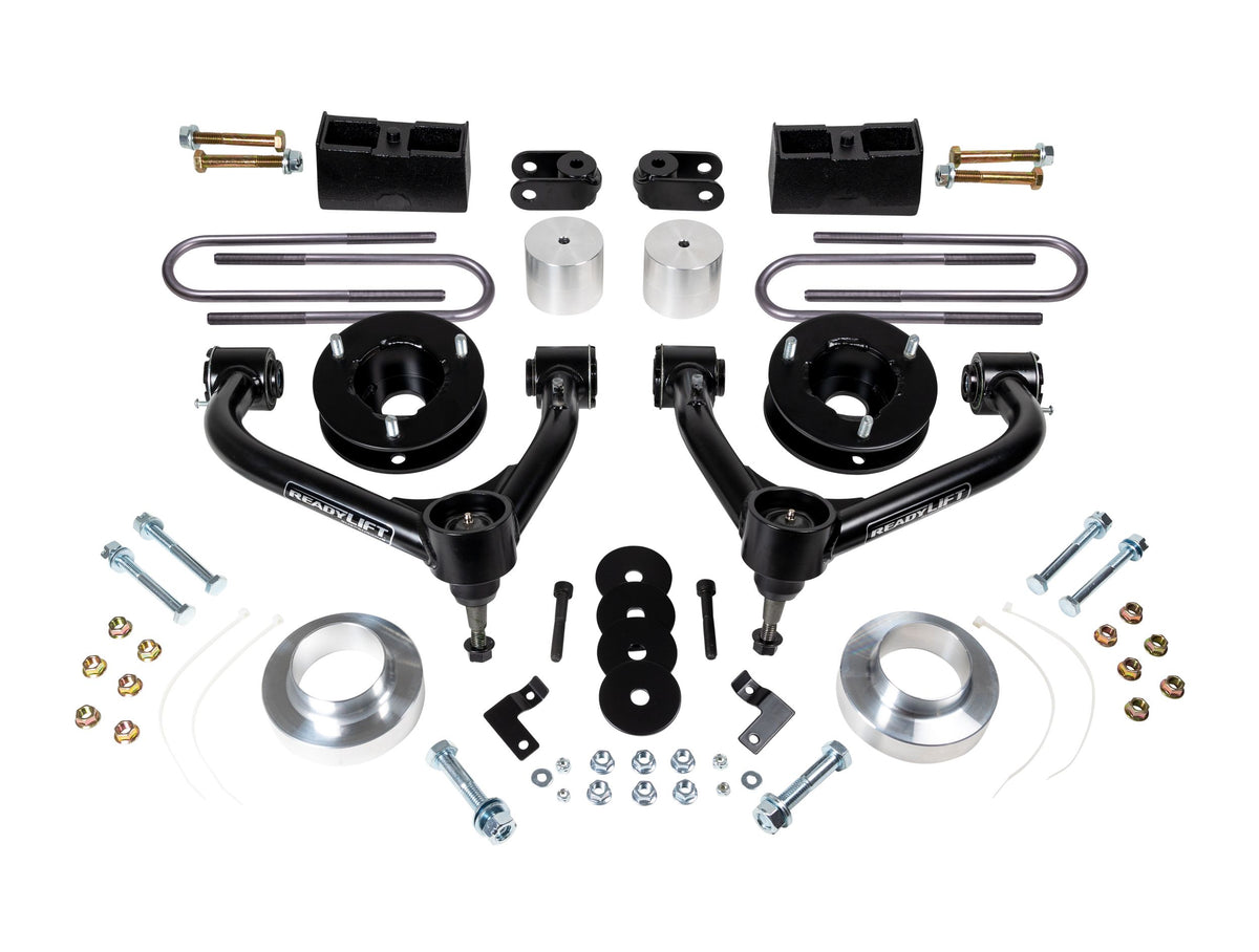 Black steel suspension lift kit from ReadyLift part number 69-35400
