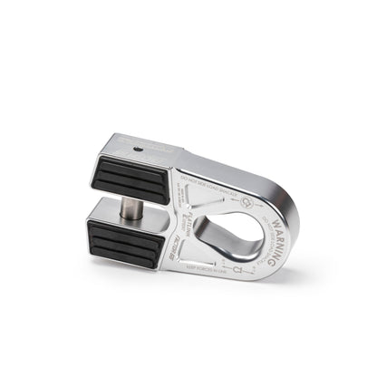Silver bright dip anodized 6061 aluminum winch shackle from Factor 55 part number 00080-05