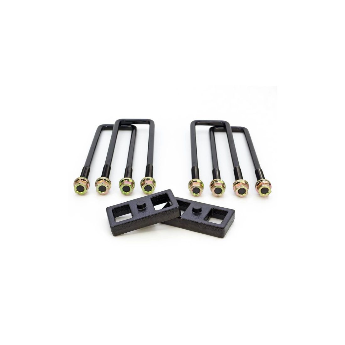 Black suspension leaf spring block kit from ReadyLift part number 26-30100