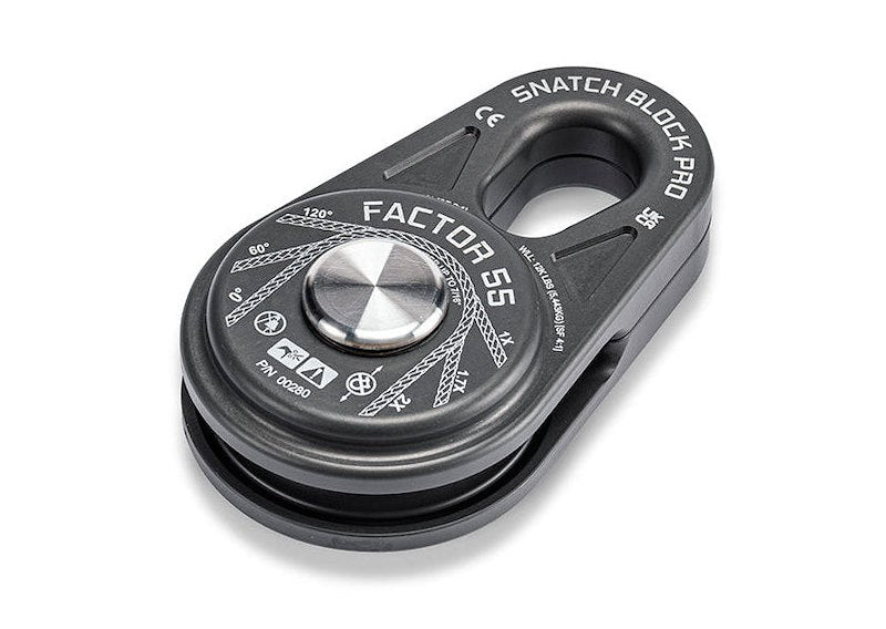 Hard anodized snatch block from Factor 55 part number 00280-06