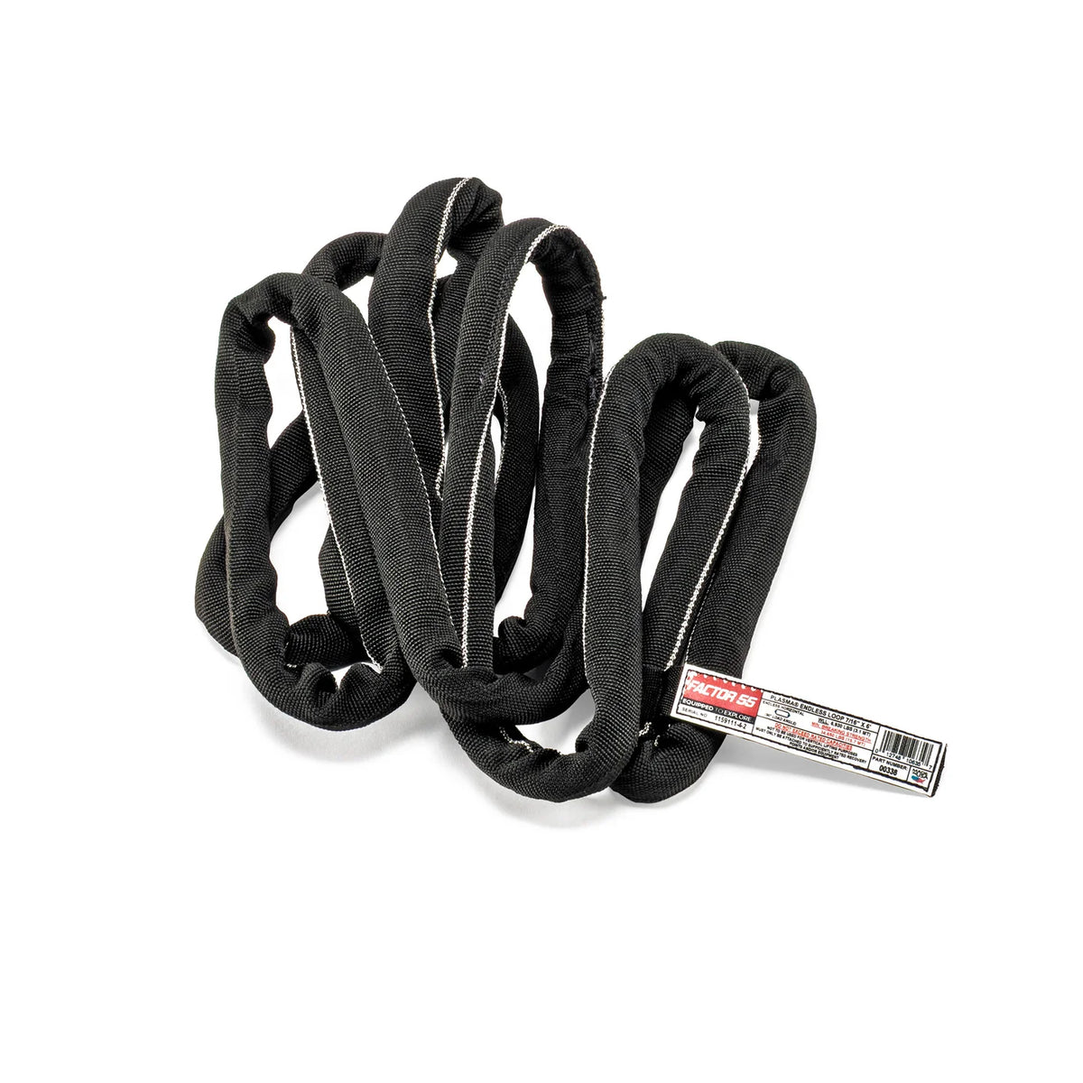 Black uhmwpe recovery rope from Factor 55 part number 00338