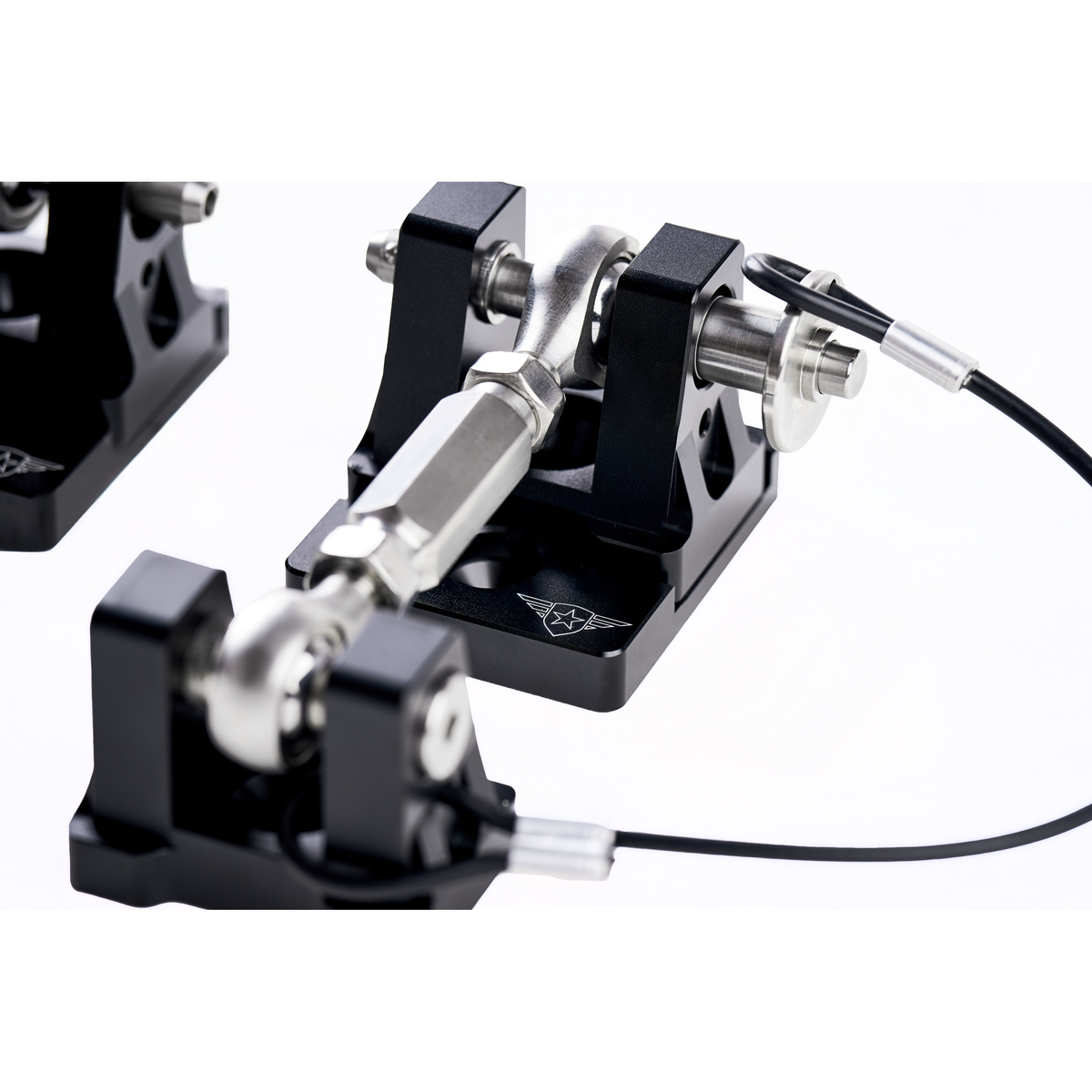 Billet aluminum hood latch with mounting hardware from Combat Off Road part number 99-1090
