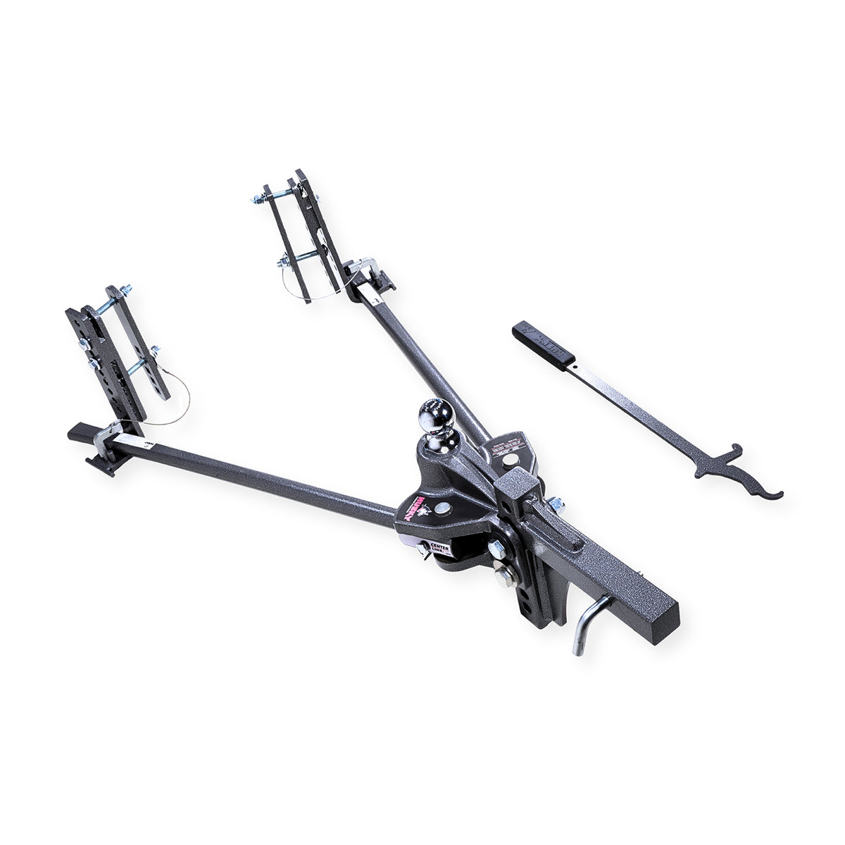 Gray steel trailer weight distribution kit with mounting hardware from Husky Towing part number 33303