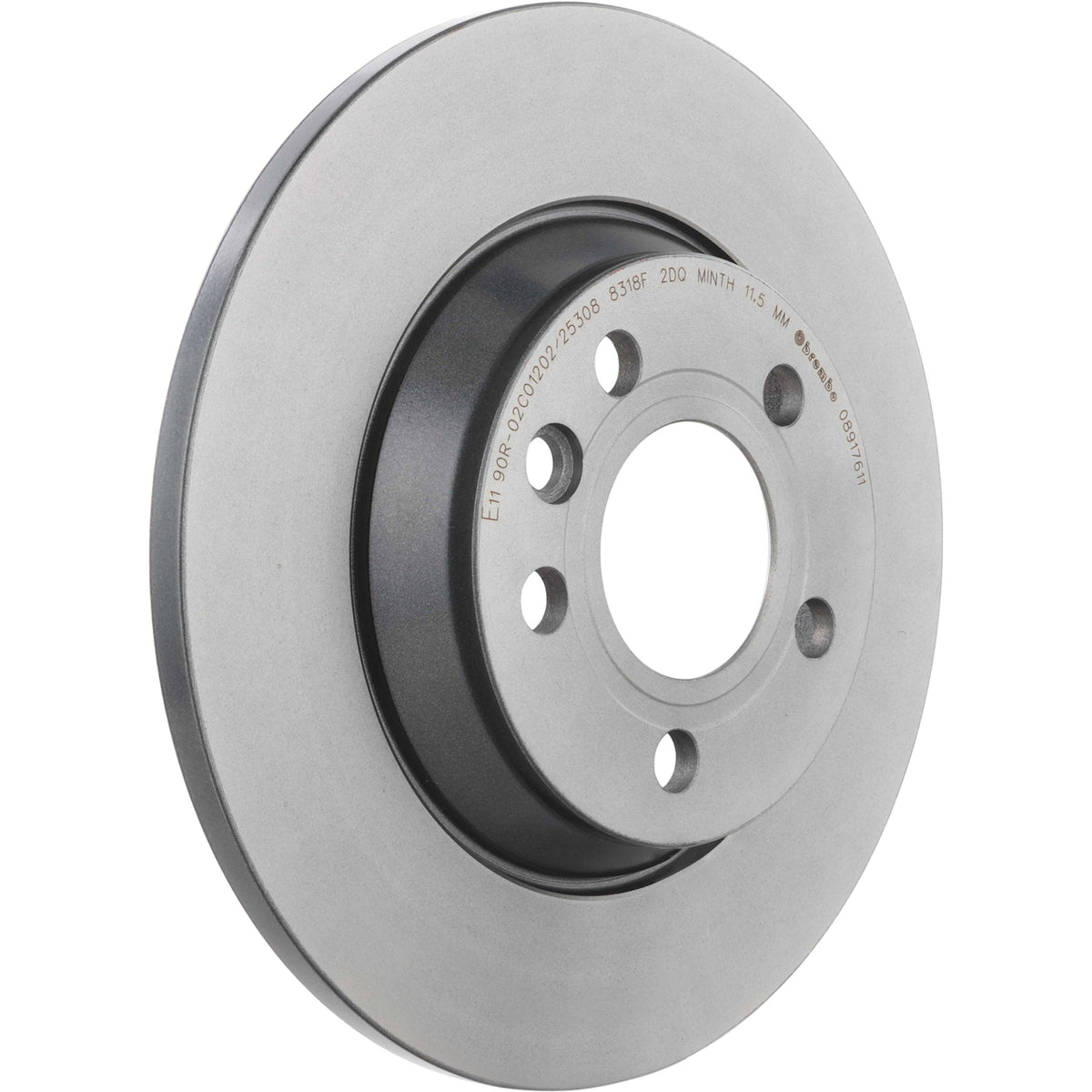 Gray cast iron disc brake rotor from Brembo part number 08.9176.11