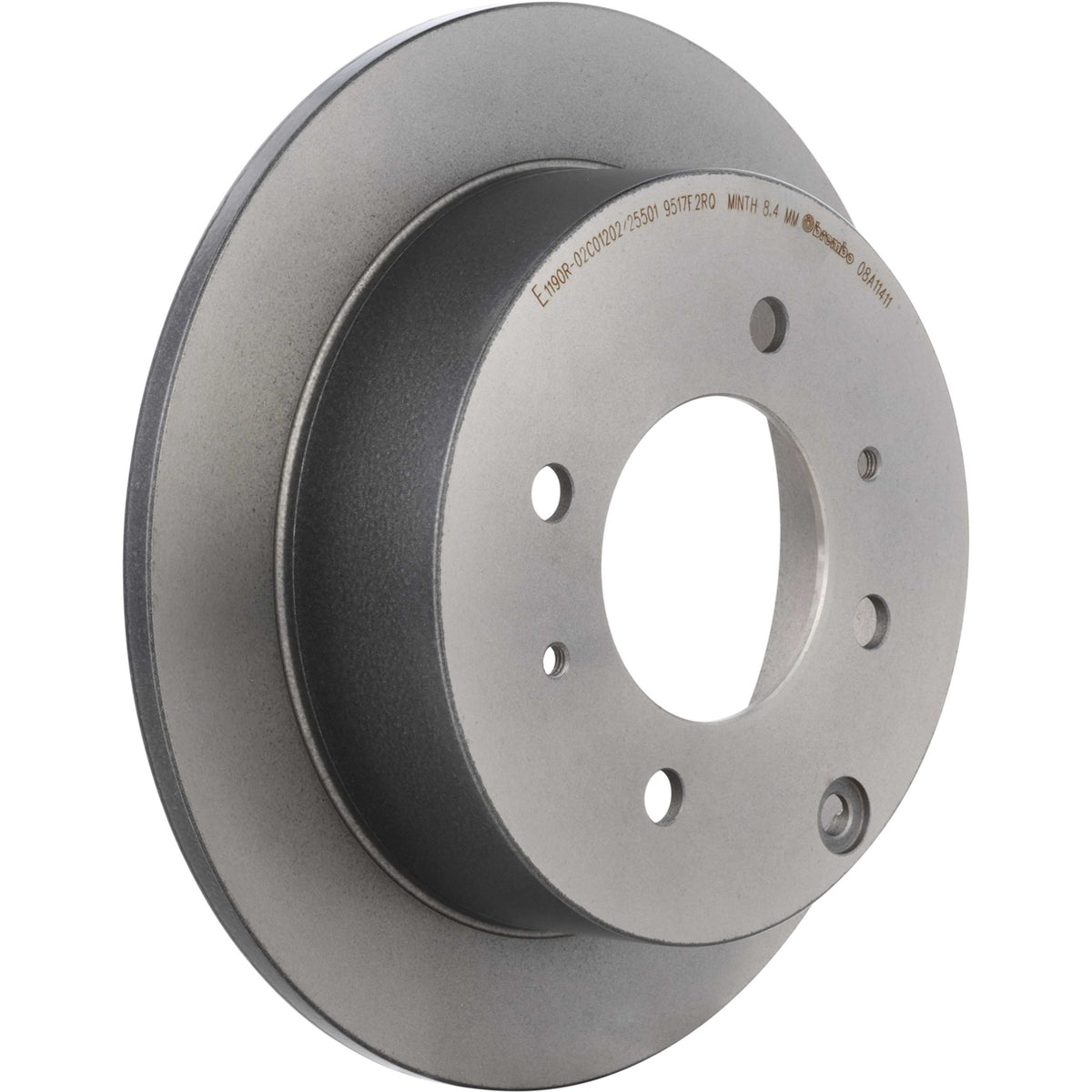 Gray cast iron disc brake rotor from Brembo part number 08.A114.11