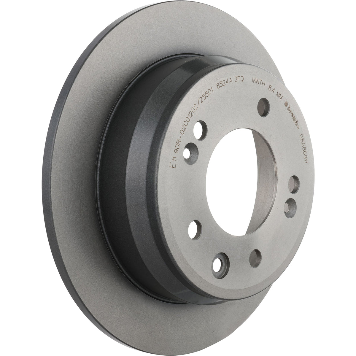 Gray cast iron disc brake rotor from Brembo part number 08.A869.11