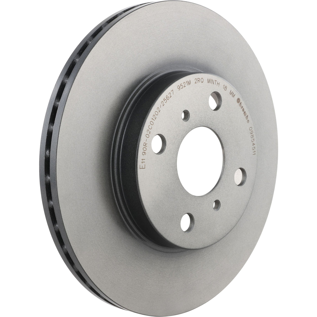 Gray cast iron disc brake rotor from Brembo part number 09.8545.11