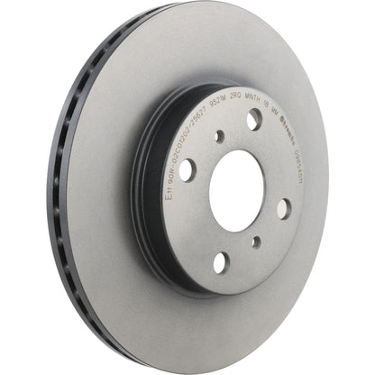 Gray cast iron disc brake rotor from Brembo part number 09.8545.11