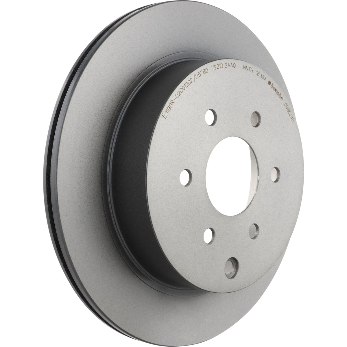 Gray cast iron disc brake rotor from Brembo part number 09.B521.11