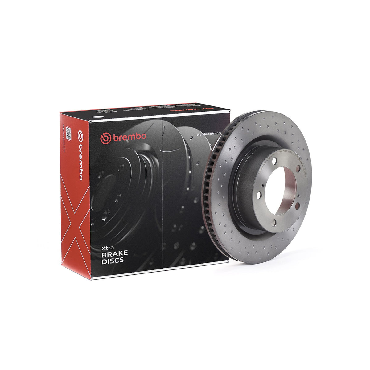 Gray cast iron disc brake rotor from Brembo part number 09.C500.1X
