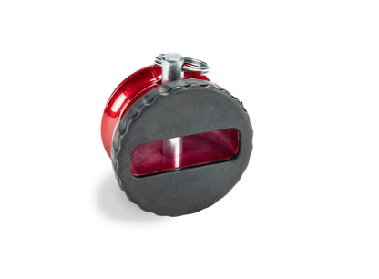 Red powdercoat 6061 aluminum winch rope end protector from Factor 55 part number 00455-01