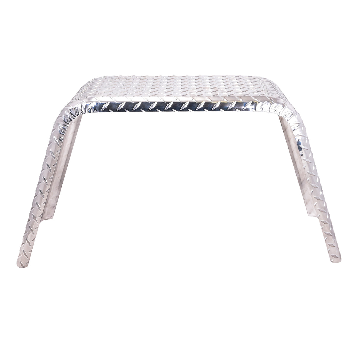 Silver diamond plated aluminum fender with mounting hardware from Husky Towing part number F0013