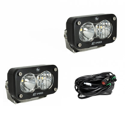 Black auxiliary light with mounting hardware from Baja Designs part number 487803