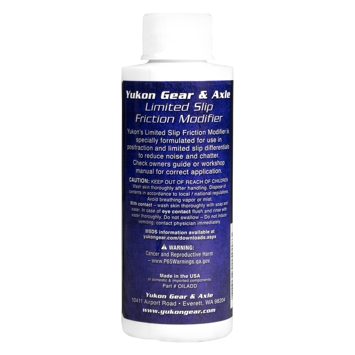 Differential Oil Additive from Yukon Gear and Axle part number OILADD