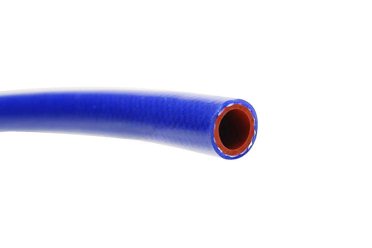 Blue silicone hvac heater hose from HPS Performance part number HTHH-032-BLUE