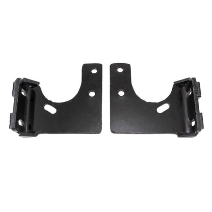 Silver steel bumper mounting kit with mounting hardware from Cattleman HD part number 4224KIT